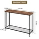 thumbnail image 2 of Yeshouse Mesa de entrada pequeña con estante de vidrio y marco de metal, mesa consola estrecha, 2 of 7