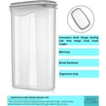 thumbnail image 4 of LARGEST Set of 52 Pc Food Storage Containers (26 Container Set) Shazo Airtight Dry Food Space Saver w Interchangeable Lid, 14 Measuring Cups + Spoons, Labels + Marker - One Lid Fits All - Reusable, 4 of 7