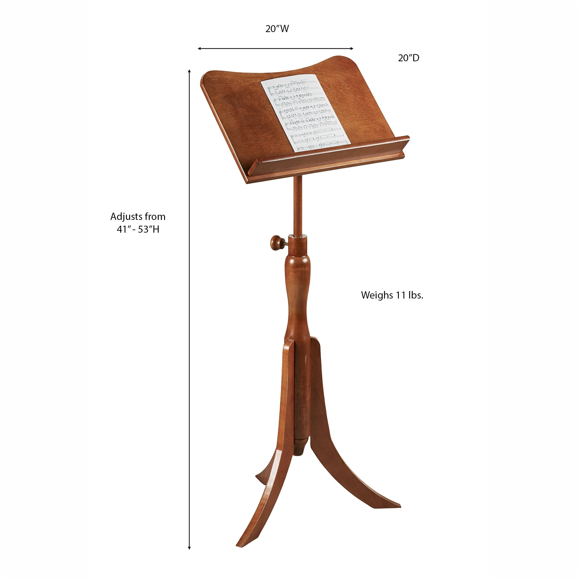 Parke Music Stand Regal Walnut One Size