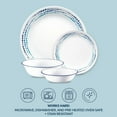 Corelle Ocean Blues 16 Piece Dinner Plates Set, Service for 4