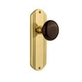 thumbnail image 3 of Nostalgic Warehouse Decbrn_Prv_234_Nk Vintage Brown Porcelain Privacy Door Knob Set -, 3 of 7