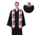 thumbnail image 4 of Daiia Watermelon Splash Realism Art Pattern Graduation Shawl Stole – Satin Graduation Stole Academic Stole Non-Slip Design-Sharp Corner, 4 of 7