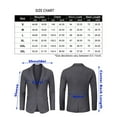 thumbnail image 5 of Mens Sport Big And Tall Sport Coats And Blazers Business Casual Suit Jacket 2 Button Regular Fit, 5 of 5
