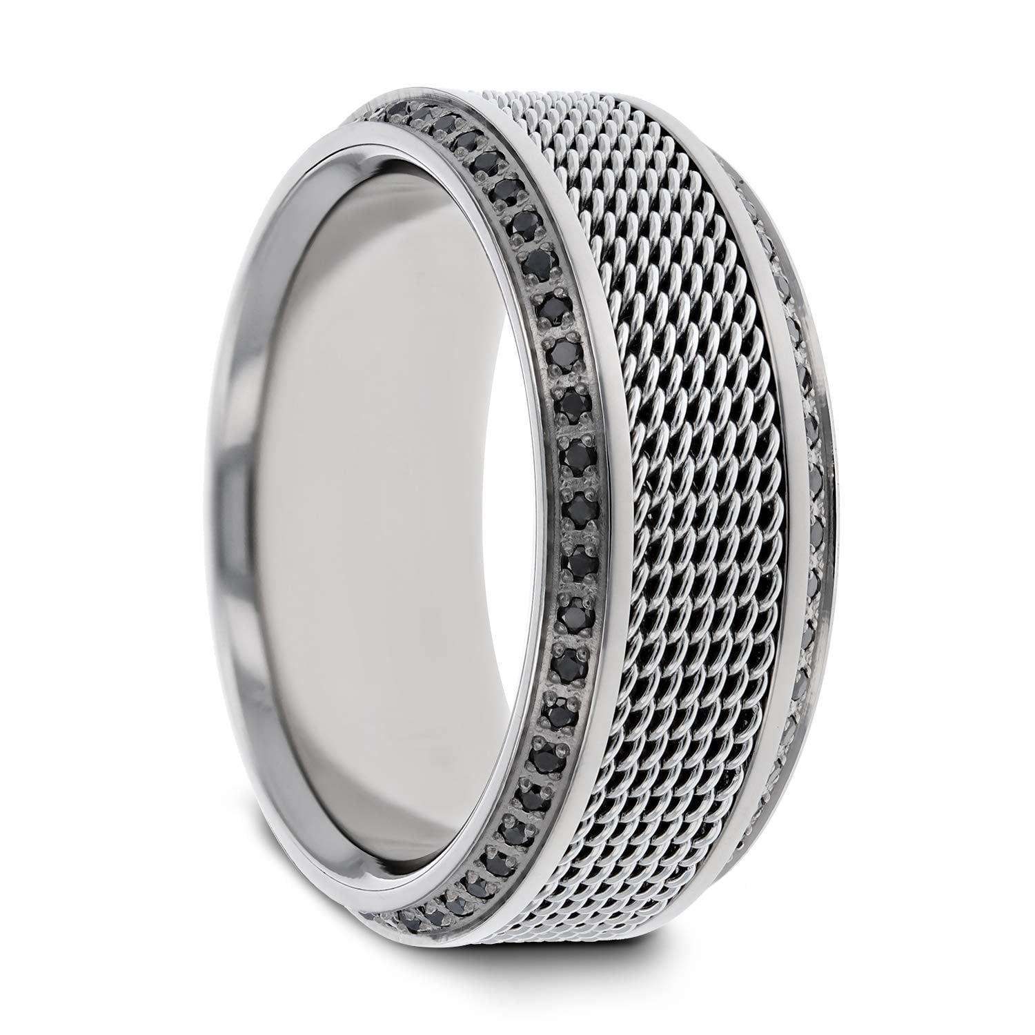 Bridal Titanium Polished Flat Comfort Back Ring