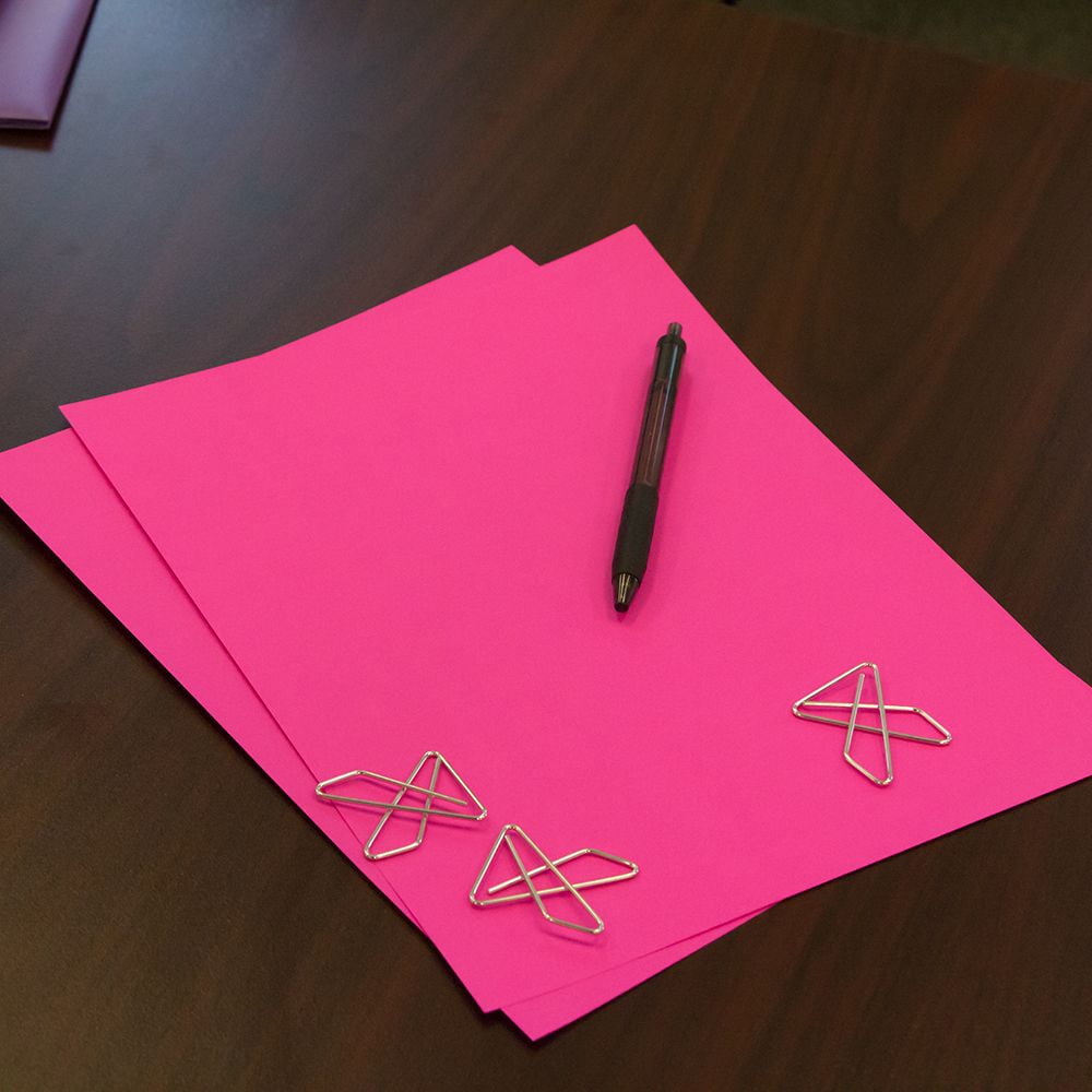 LUXPaper 8.5 x 11 Cardstock, 100 lb. Fuchsia Pink, 50/Pack