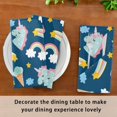 thumbnail image 6 of Coolnut Set of 4 Cute Little Unicorn Satin Napkin Square 20 Inches Table Napkins Soft Smooth Decorative Napkins for Wedding Banquet Party Decoration, 6 of 6