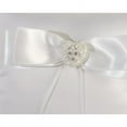 thumbnail image 3 of Rhinestone Pearlized Heart Rose Bouquet Wedding Ring Bearer Pillow, 3 of 3