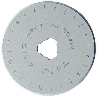 Fabric Rotary Cutter 45mm Scallop & Peak Replacement Blade By Olfa 
