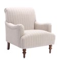 thumbnail image 3 of Newboti Furniture Sylvia Sea Oat Striped Arm Chair 19477, 3 of 9