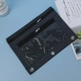 thumbnail image 4 of Three-Hole Single and Double Zipper Pencil Case Black, 4 of 5