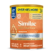 Similac 360 Total Care Sensitive Baby Formula Powder, Has 5 HMO Prebiotics, 30.2-oz Value Can
