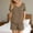 Khaki, variant on IROINNID Women V Neck Short Sleeve Two Piece Pajama Set Home Sleepwear Soft Home Pants with Pockets Casual Summer Nightwear Stretchy Printed Sleep Shorts for Women's(Army Green,L)