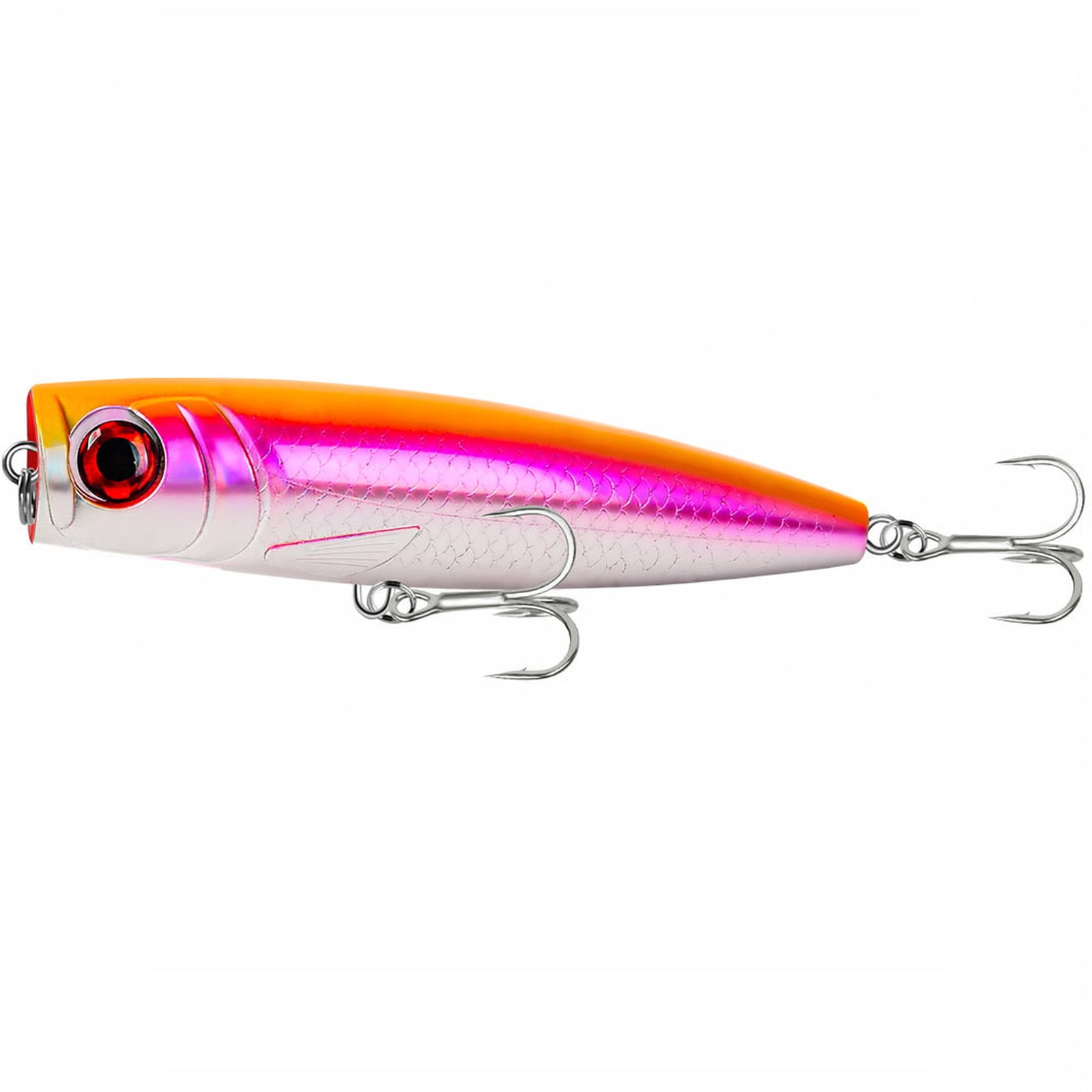 Topwater Bass Popper Bait Splashing Topwater Popper Lure Noisy Surface Bait for Bass and Snakehead