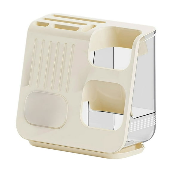 Lilixerw Kitchen Utensil Holder with Knife Storage,Multifunctional Chopsticks Tube Knife Organizer Box for Countertop Organization,9.8 x 4.5 x 9 inch