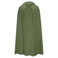 thumbnail image 2 of Hvyesh Men's Cotton Linen Cloak Medieval Retro Hooded Capes Casual Party Performance Cape Vintage Gothic Cloaks Stage Outfits Army Green Free, 2 of 5