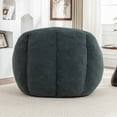 thumbnail image 5 of Green Bean Bag Chair with Memory Foam Filler - Tufted Fluffy Sofa for Dorm, Apartment & Living Room, 5 of 9