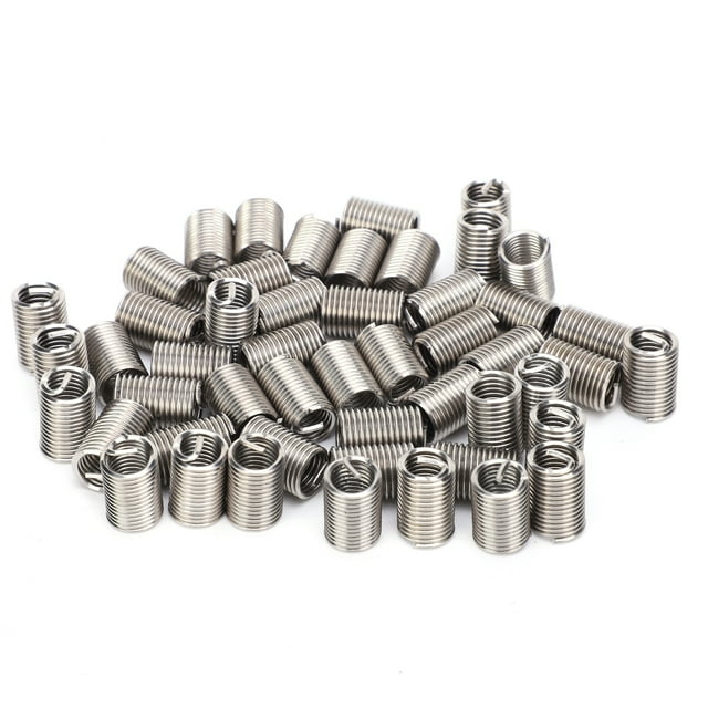 Thread Repair Sleeve,50Pcs Wire Thread Insert Reducer Nut Rivet Nut Kit Exceptional Reliability