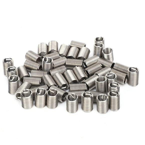 Thread Repair Sleeve,50Pcs Wire Thread Insert Reducer Nut Rivet Nut Kit Exceptional Reliability
