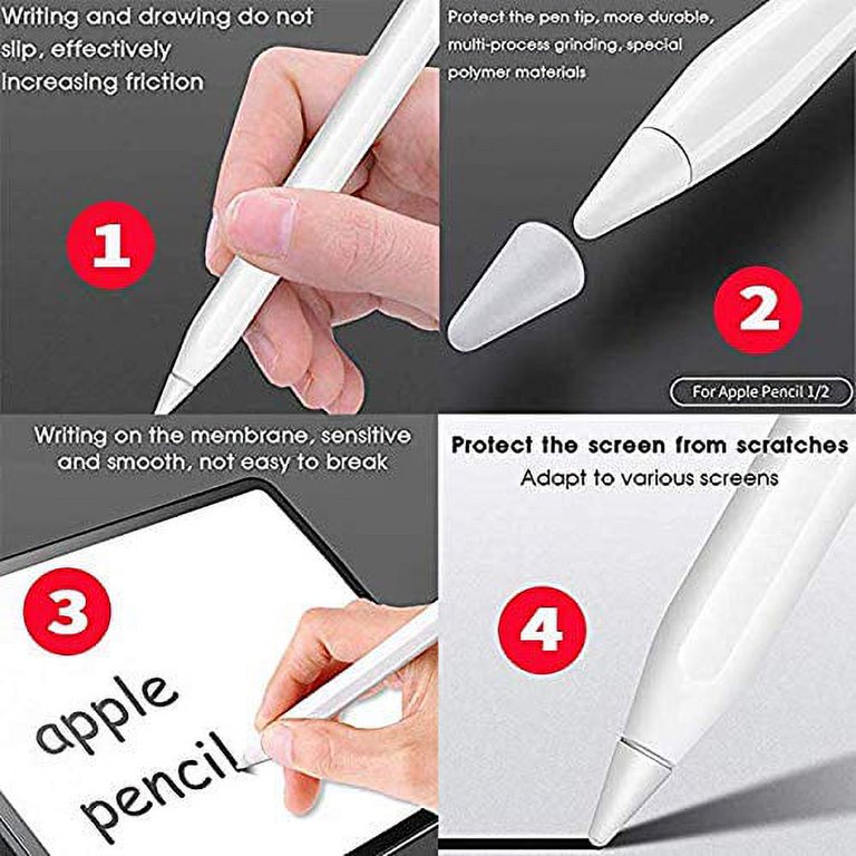 LNKOO 3 Pack iPencil Accessories, Stylus Pencil Tip/Replacement