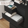 thumbnail image 7 of Homfa 7 Drawer Dresser for Bedroom, Modern Tall dresser Chest of Drawers for Living Room, Black, 7 of 7