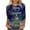 FY1-Blue, variant on VKOYWKM Womens 3/4 Sleeve T Shirts Christmas Tops Christmas Tree Graphic Tees Casual Crew Neck Fall T-Shirts Christmas Costumes for Women