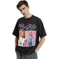 thumbnail image 3 of Men's Britneys Music Spears T-Shirt Washed Vintage Loose Short Sleeve Tee Top 145, 3 of 7