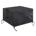 thumbnail image 1 of Gas Fire Pit Table Cover Square - Waterproof Windproof Anti-UV Heavy Duty for Patio Firepit Furniture, 1 of 5