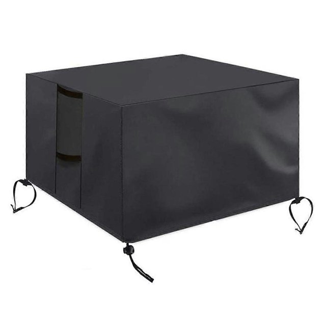 Gas Fire Pit Table Cover Square - Waterproof Windproof Anti-UV Heavy Duty for Patio Firepit Furniture