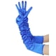 thumbnail image 5 of INSPIRAR CHIC Guantes extra largos de satén para mujer, longitud del brazo, dedos completos, guantes de noche de los años 1920 para fiestas de baile, azul, talla única, 5 of 6