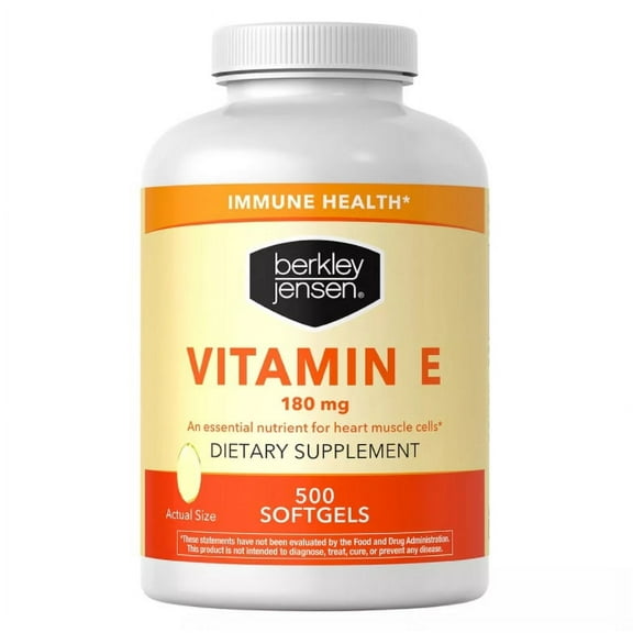 Berkley Jensen Vitamin E 180mg, 500 ct.