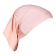 thumbnail image 5 of HuangHuanChen Women's Muslim Hijab Cap Soft Solid Color Short Cotton Head Cover Under Scarf Shawl Turban Hat Khaki, 5 of 6