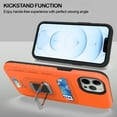 thumbnail image 2 of CoverON For Apple iPhone 13 Pro Max Phone Case, KickStand Ring Credit Card slot Rugged Cover Magnetic holder, Orange, 2 of 10