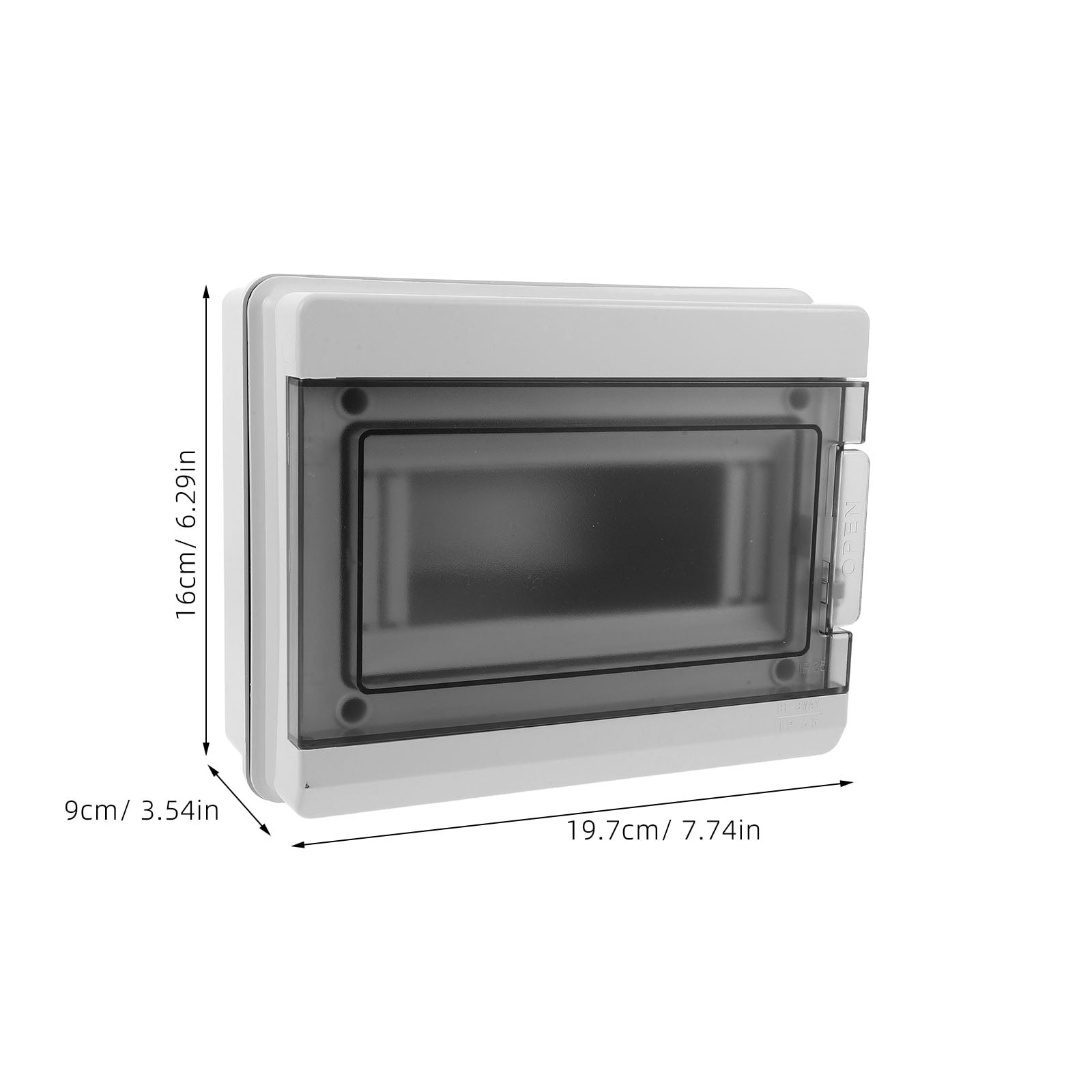 STRANDCHIC Compact Outdoor Electrical Box Weatherproof Plastic Enclosure with Clear Cover