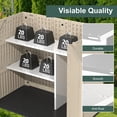 thumbnail image 2 of EVOKEDEN Storage Shed Shelf, Weatherproof Metal Shelf for 30 cuft Tool Cabinet,45.6''L×13.2''W×30.1H, White, 2 of 5