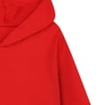 thumbnail image 6 of Girls Long Sleeve Loose Fit Pullover Hooded Sweatshirt Casual Fashion Soft Athletic Tops With Pocket,6-12 Months 12-24 Months 2t 3t 4t 5t 6t 7t 8t 9t Children Red 2-3 Years, 6 of 6