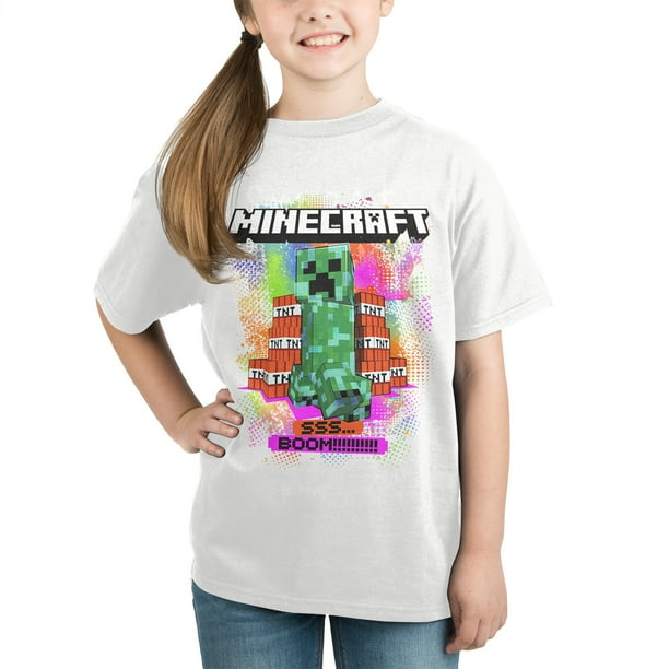 Minecraft t shirt for girls outlet