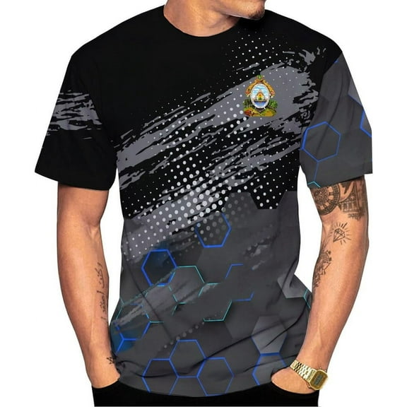 Custom Honduras Flag 3D Shirt Honduras Shirts for Women Honduran T Shirt for Men Honduran Pride Tshirt Camisa Honduras (T-shirt, S)