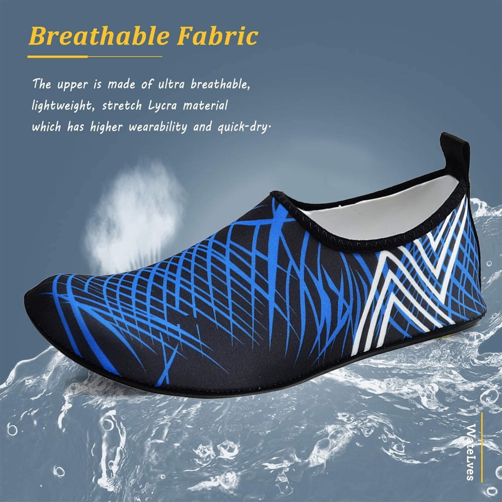 Chaussures Aquatiques Homme Femme - Semelle Antidérapante - Séchage Rapide - Pour Plage, Surf, Piscine