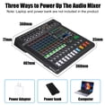 thumbnail image 3 of Mezclador de audio Yamnweo XF8 8 canales USB Bluetooth MP3 99 Efectos, 3 of 9