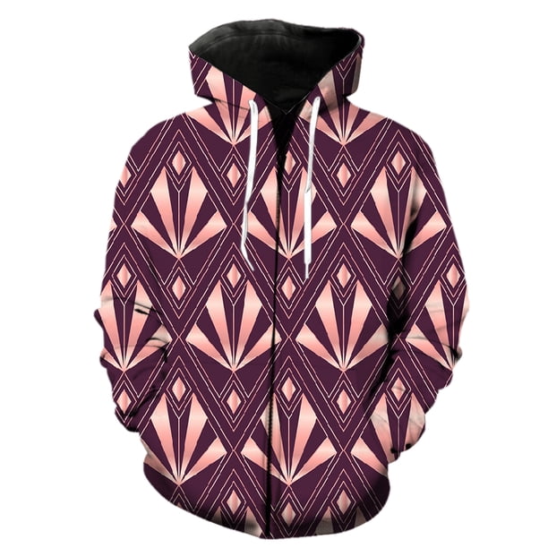 Sudadera con capucha y cremallera con estampado abstracto para hombre, estilo Harajuku de manga larga para adolescentes, chaquetas con capucha, primavera de 2024, gran oferta, ropa de calle genial de