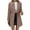 Pink, variant on qucoqpe Womens Trench Coat Double Breasted Mid-Length Peacoat Jackets