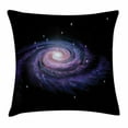 thumbnail image 1 of Galaxy Throw Pillow Cushion Cover, Celestial Dust Votex Spiral Galaxy Nebula Fantasy Spark Plasma Stars Planet Print, Decorative Square Accent Pillow Case, 20 X 20 Inches, Black Purple, by Ambesonne, 1 of 2