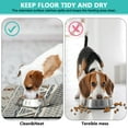 thumbnail image 4 of Boho Retro Floral Pet Feeding Mat-Abstract Art Pattern Absorbent Pet Placemat for Food and Water Bowl, with Waterproof Rubber Backing, Quick Dry Water Dispenser Mat for Dog and Cat (17"x30"), 4 of 7