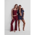 thumbnail image 6 of No Boundaries Cotton Blend Jersey Sleep Foldover Pants, 31'' Inseam, Women’s XXS-3X, 6 of 6