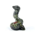 thumbnail image 3 of HOOUN 1.5" Natural Crystal Snake Carved Quartz Stone Serpent Rock Healing Reiki Decor-Dragon Blood Stone-1PC (Random Pick), 3 of 4