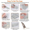 thumbnail image 4 of Zephypaws  Live Animal Trap Cage & Small Humane Rat Trap, Foldable Galvanized Steel Humane Animal Cage Trap, Heavy Duty Metal Trap Cage,Control Bait Catch with Detachable L Shaped Rod, 4 of 7