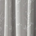 thumbnail image 3 of Nicole Miller Turion Floral Room Darkening Blackout Grommet Top Curtain Panel Pair, 52"x96", Dove Grey, 3 of 7