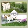 thumbnail image 6 of Outsunny Metal Decorative Garden Fence, 9.2' x 17.25" 5 Pack Steel Fence Panels, Decorative Border Fence for Landscape, Flower Bed, Animals, Black, 6 of 9
