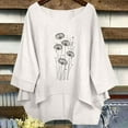 thumbnail image 2 of Bixock Women's Maternity Tops Casual Loose Short Sleeve Linen Round-Neck Maternity T-Shirt Printing Pregnant Top, 2 of 5
