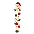 thumbnail image 2 of Red and White Illuminated Santa Outdoor Decorations, Knitted Front Porch Decorations Outdoor with Trees, Warm Christmas Decor for Holiday Season, 2 of 6